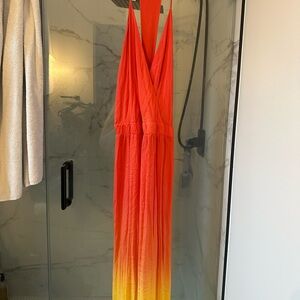 Young Fabulous & Broke Orange and Yellow Maxi Dress